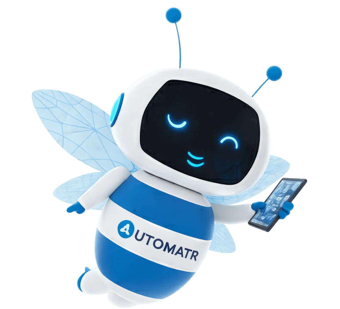AutomatR robot mascot illustration
